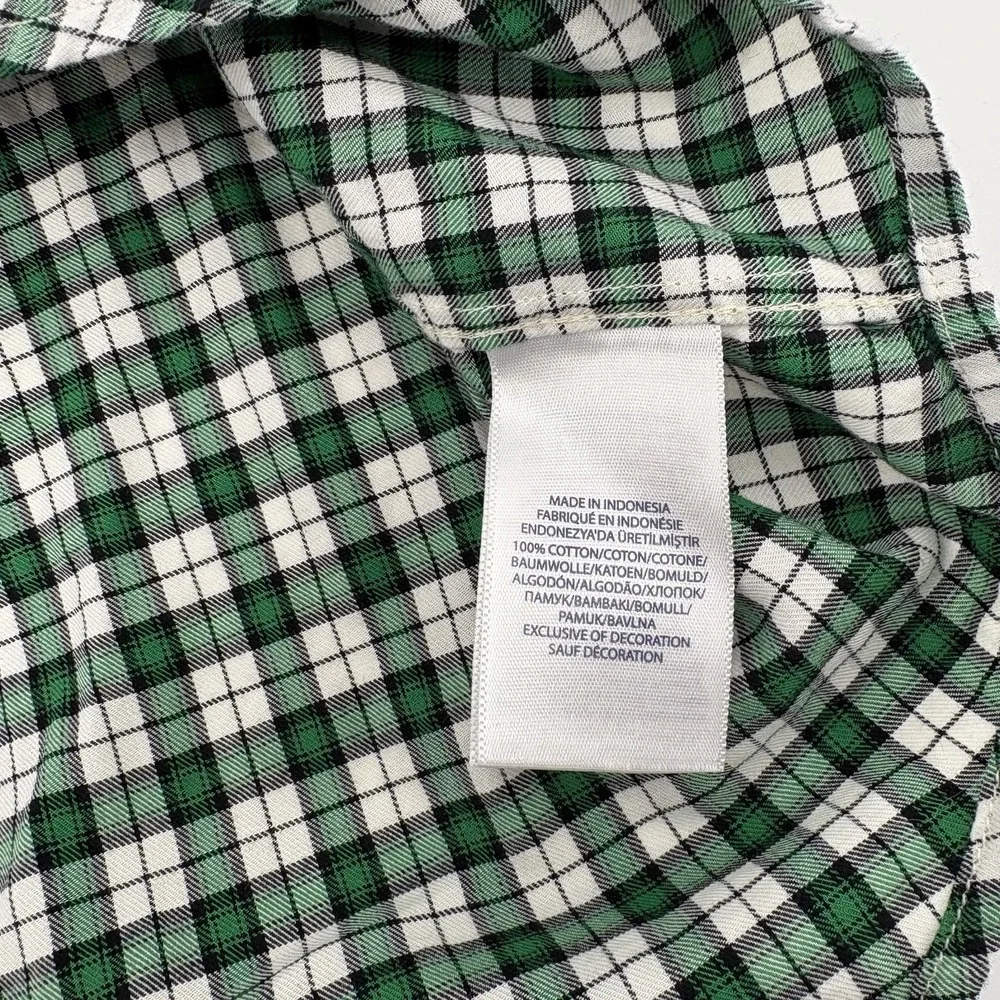 Ralph Lauren Youth Boy's XL (18/20) L/S Green Plaid Button Up Shirt Pony Logo